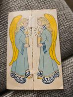 Oude Kerstkaart - Engelen, Verzamelen, Ansichtkaarten | Buitenland, Ophalen of Verzenden, 1940 tot 1960, Gelopen, België en Luxemburg