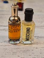 Vintage Moschino parfum 2 stuks, Ophalen of Verzenden, Zo goed als nieuw, Miniatuur, Gevuld