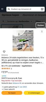 Zelfklevende tegels, Huis en Inrichting, Ophalen, Nieuw