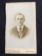 CDV, Jongeman, C.J.L. Vermeulen, Amsterdam, Carte de Visite, Ophalen of Verzenden, Voor 1940, Gebruikt, Foto