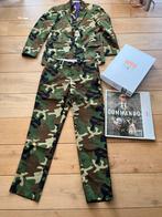 Opposuits pak leger maat 50, Ophalen of Verzenden, Zo goed als nieuw, Carnaval
