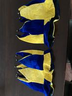 2 Narrenmutsen Blauw Geel - Carnaval, Ophalen of Verzenden, Zo goed als nieuw, Carnaval, Accessoires