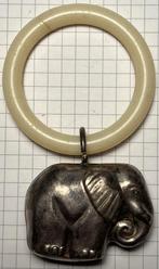 Bijtring - verzilverde olifant - Vintage, Ophalen of Verzenden, Gebruikt, Kraamcadeau