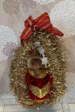 Vintage Engel In Een Lametta Boog. 60e Jaren., Diversen, Kerst, Verzenden, Gebruikt