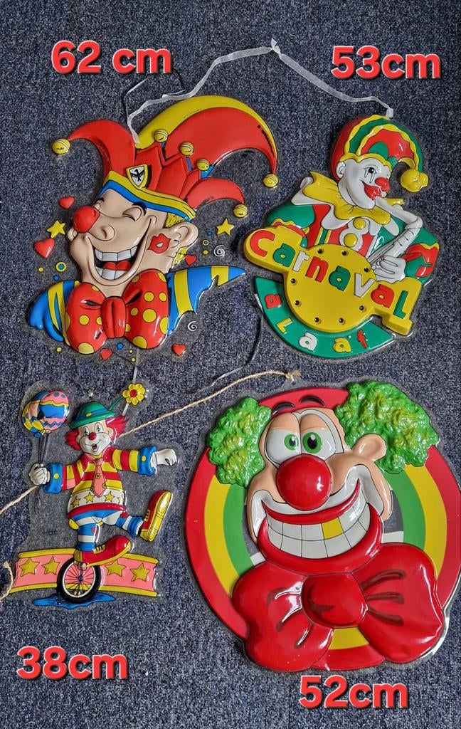 Carnavalsmaskers - Set van 4, Ophalen of Verzenden, Gebruikt, Feestartikel, Carnaval