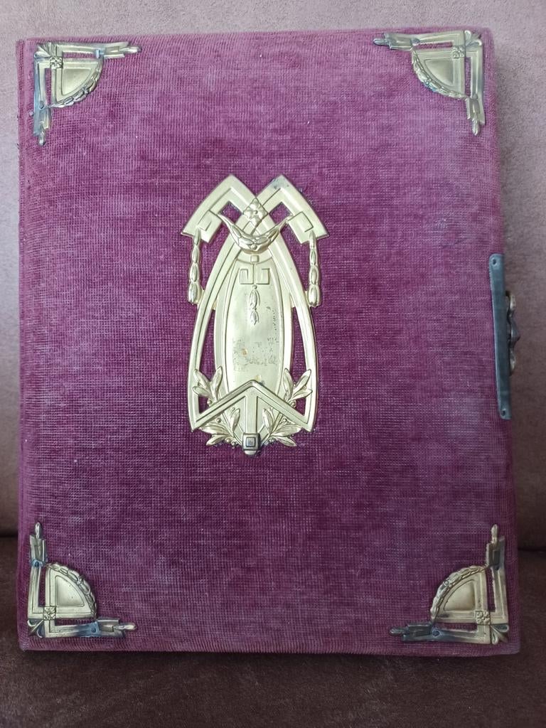 Antiek Jugendstil Fotoalbum, Audio, Tv en Foto, Fotoalbums en Accessoires, Ophalen of Verzenden