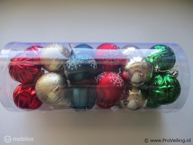 Online Veiling: 24xKerstballen PL193, Diversen, Kerst, Nieuw