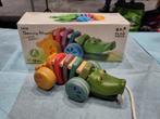 Plan Toys Dansende Alligator - Rainbow Edition, Kinderen en Baby's, Speelgoed | Houten speelgoed, Ophalen, Zo goed als nieuw, Duw- of Trekspeelgoed