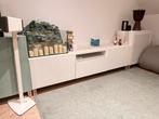 Besta TV Meubel - Wit Houtlook, Ophalen, Kunststof, 150 tot 200 cm, Zo goed als nieuw