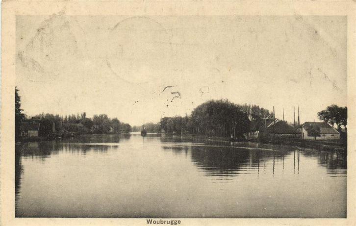 Woubrugge - 1907? gelopen, Verzamelen, Ansichtkaarten | Nederland, Ongelopen, Friesland, Voor 1920, Ophalen of Verzenden