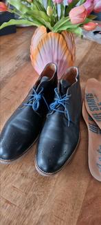 ZGAN Maat 49 Australian footwear blauwe leren veterschoenen, Overige typen, Blauw, Ophalen of Verzenden, Zo goed als nieuw