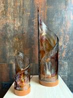 Vintage Tafel en vloer lampen Mazzega, Ophalen, Glas, 50 tot 75 cm