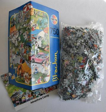 puzzel heye Adventure Camp Blachon 750 st. compleet & poster beschikbaar voor biedingen
