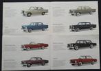 Mercedes Benz vouw brochure 1963 Passenger cars, Boeken, Auto's | Folders en Tijdschriften, Ophalen of Verzenden, Gelezen, Mercedes