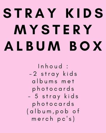 Kpop stray kids album mystery boxen beschikbaar voor biedingen