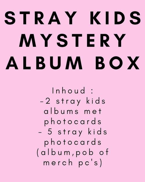 Kpop stray kids album mystery boxen, Verzamelen, Muziek, Artiesten en Beroemdheden, Zo goed als nieuw, Cd of Plaat, Ophalen of Verzenden