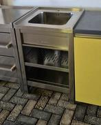 M SYSTEM Boretti spoelbak 60cm, RVS met 2 legplanken, Ophalen, Gebruikt, 50 tot 100 cm, Minder dan 100 cm
