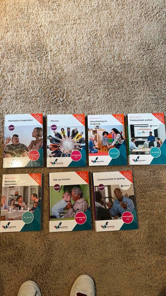 Schoolboeken Maatschappelijke zorg, Verzamelen, Boekenleggers, Zo goed als nieuw, Ophalen of Verzenden