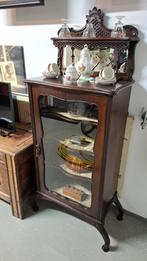antieke Engelse  vitrinekast zie omschrijving, Antiek en Kunst, Antiek | Meubels | Kasten, Ophalen