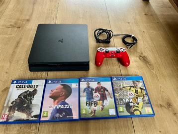 Ps4 slim 4 games en controller beschikbaar voor biedingen