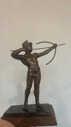 Bronzen beeld van een Romeinse boogschutter, Antiek en Kunst, Ophalen of Verzenden