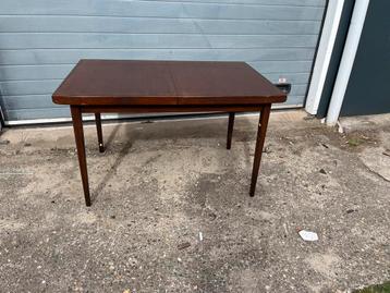 Eettafel vintage retro midcentury teak jaren 60 €125 schuif beschikbaar voor biedingen