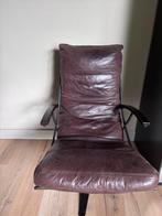 BRUINE STOEL VAN LEER!, Huis en Inrichting, Stoelen, Ophalen, Bruin, Leer, Zo goed als nieuw