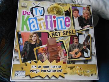 de TV kantine het spel beschikbaar voor biedingen