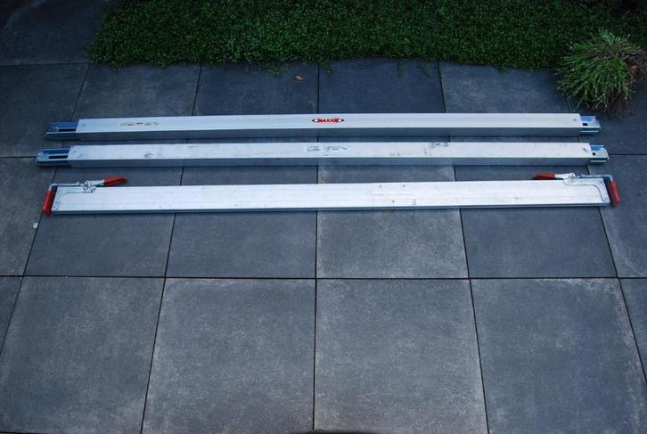 2 x Aluminium Stuwbalk en 1 stuwplank voor in oplegger izgst, Doe-het-zelf en Verbouw, Lieren en Takels, Zo goed als nieuw, Handmatig