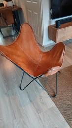 Vlinderstoel Cognac kleur €20, Ophalen, Gebruikt, Bruin, Eén