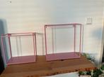 Roze Wandkubussen - muurdecoratie, Ophalen of Verzenden, Zo goed als nieuw