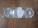 Nieuw in verpakking: 3 x kristallen kaarsenkandelaars, facet, Huis en Inrichting, Overige materialen, Nieuw, Ophalen of Verzenden