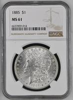 Morgan Dollar 1885 MS 61 NGC, Postzegels en Munten, Munten | Amerika, Ophalen of Verzenden, Noord-Amerika, Losse munt, Zilver
