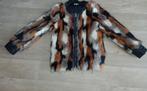 Faux fur jasje met zwart kunstleer - OVS - maat L, Ovs, Ophalen, Zo goed als nieuw
