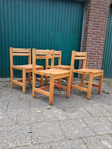 Vintage Retro Design Hugo Svensson Eetkamerstoelen Grenen  beschikbaar voor biedingen