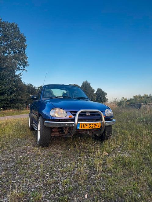 Suzuki X90 bj 1996 Blauw, Auto's, Suzuki, Particulier, X-90, 4x4, Bluetooth, Centrale vergrendeling, Elektrische ramen, Metallic lak