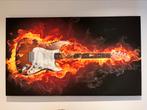 Canvas schilderij met elektrische gitaar 120 bij 70, Ophalen of Verzenden, Zo goed als nieuw, Overige merken