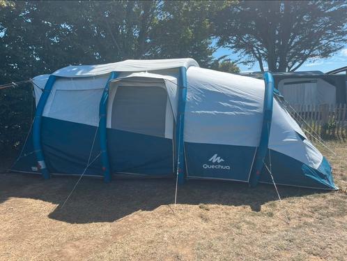 Familietent black&fresh XL air seconds 6.3 family Quechua, Caravans en Kamperen, Tenten, tot en met 6, Zo goed als nieuw, Ophalen