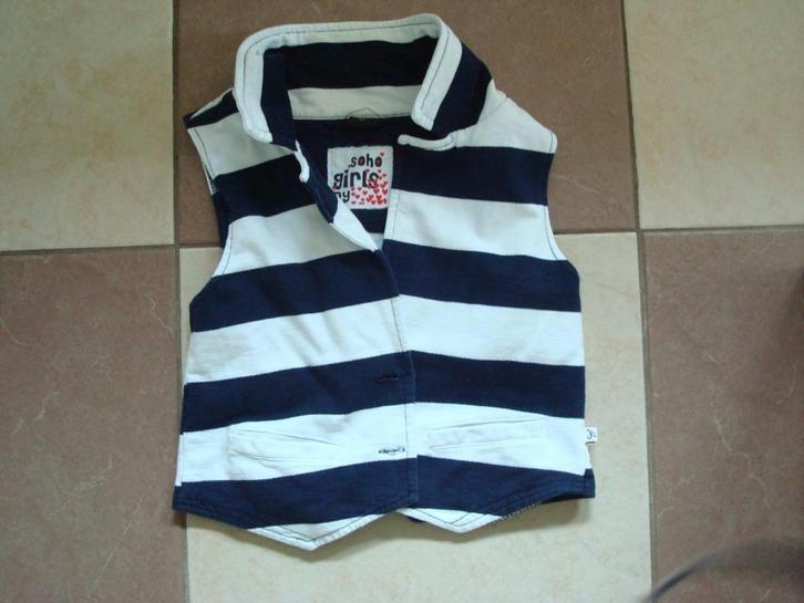 nieuw blauw / wit gestreept gilet van SOHO, mt 152, Kinderen en Baby's, Kinderkleding | Maat 152, Nieuw, Meisje, Trui of Vest