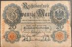Bankbiljet Duitsland 20 Mark 1914, Verzenden, Duitsland