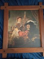 Schilderij met eiken lijst, Antiek en Kunst, Kunst | Schilderijen | Klassiek, Ophalen