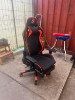 Gaming Bureaustoel Zwart/Oranje, Gebruikt, Zwart, Ophalen of Verzenden, Bureaustoel