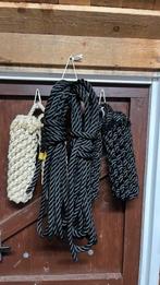 2 zwarte landvasten 16 mm dik 7 meter lang, Ophalen of Verzenden, Nieuw, Lijn of Blok