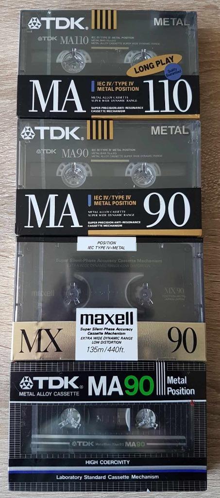 TDK Nieuw metal cassette bandjes, Cd's en Dvd's, Cassettebandjes, Nieuw in verpakking, Onbespeeld, Overige genres, 2 t/m 25 bandjes