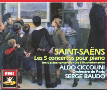 SAINT-SAENS Les 5 concertos pour piano 2 - CD CICCOLINI EMI beschikbaar voor biedingen