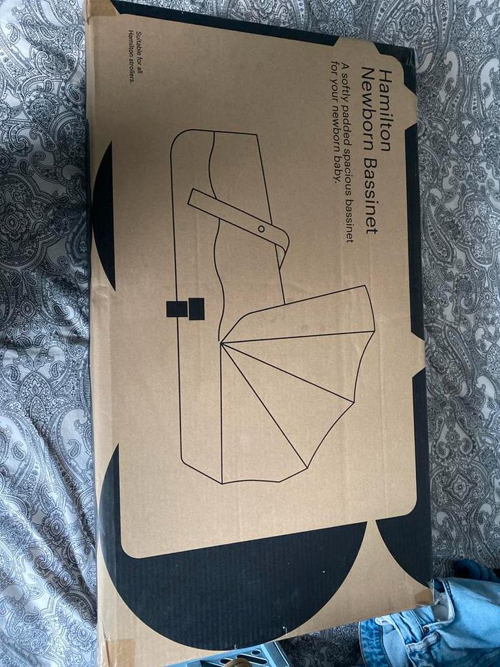 Hamilton Reiswieg Nieuw + Adapters, Kinderen en Baby's, Kinderwagens en Combinaties, Nieuw, Kinderwagen, Overige merken, Met reiswieg