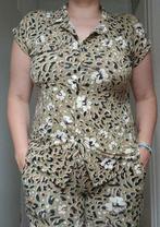 Geisha matching set pak broek shirt print khaki M 38 zgan, Maat 38/40 (M), Kostuum of Pak, Geisha, Verzenden