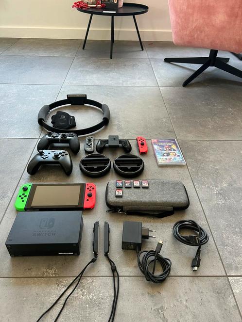 Nintendo Switch ZGAN plus spellen en extra’s!, Spelcomputers en Games, Spelcomputers | Nintendo Consoles | Accessoires, Zo goed als nieuw