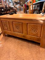 Licht eiken deken kist, Ophalen, Gebruikt, 100 tot 150 cm, Nvt