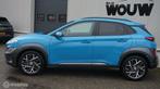 Hyundai Kona 1.6 HYBRID Schuif-Kanteldak | Elektr. Stoelvers, 12 maanden, Blauw, Leder, Bedrijf